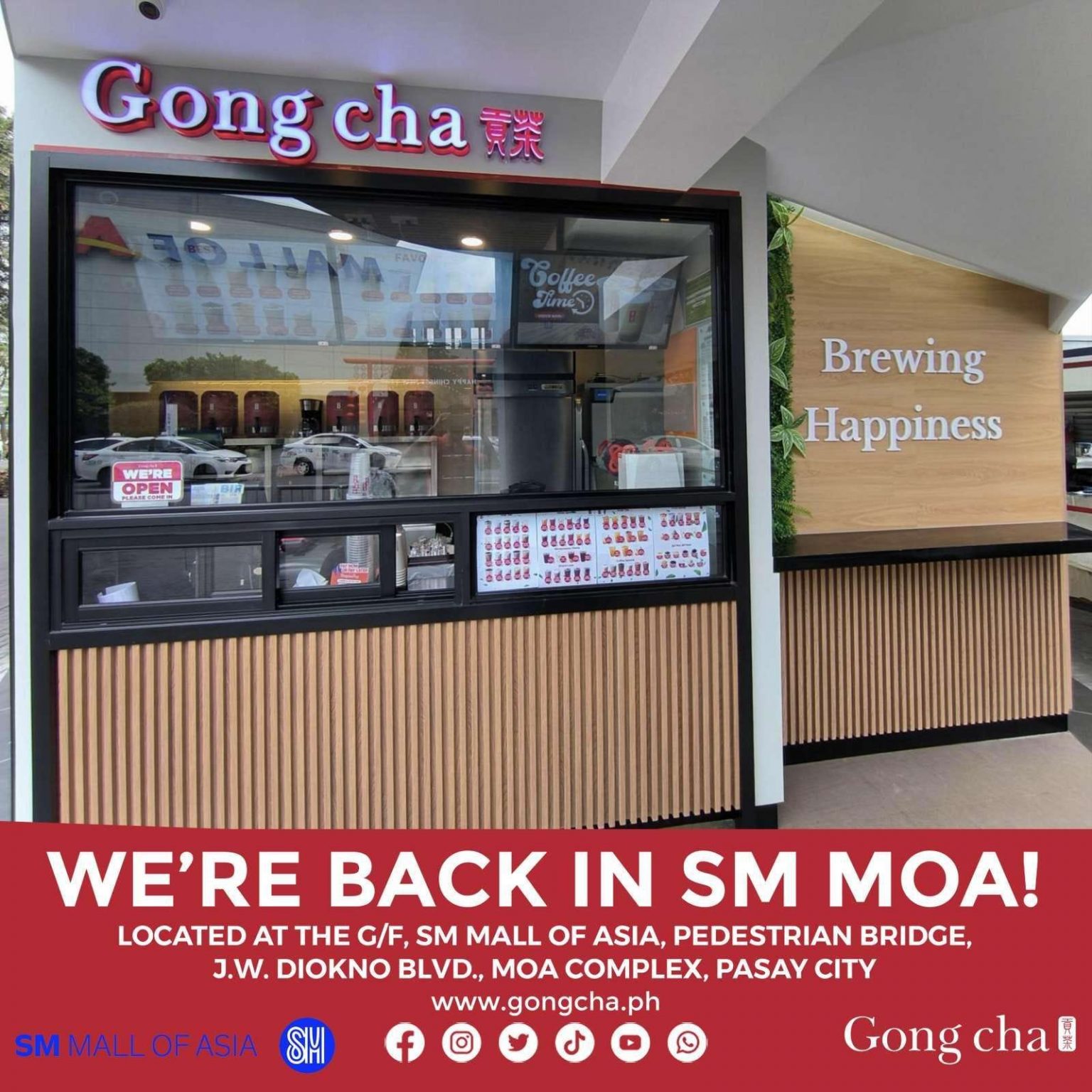 GONG CHA SM MALL OF ASIA Gong cha Philippines
