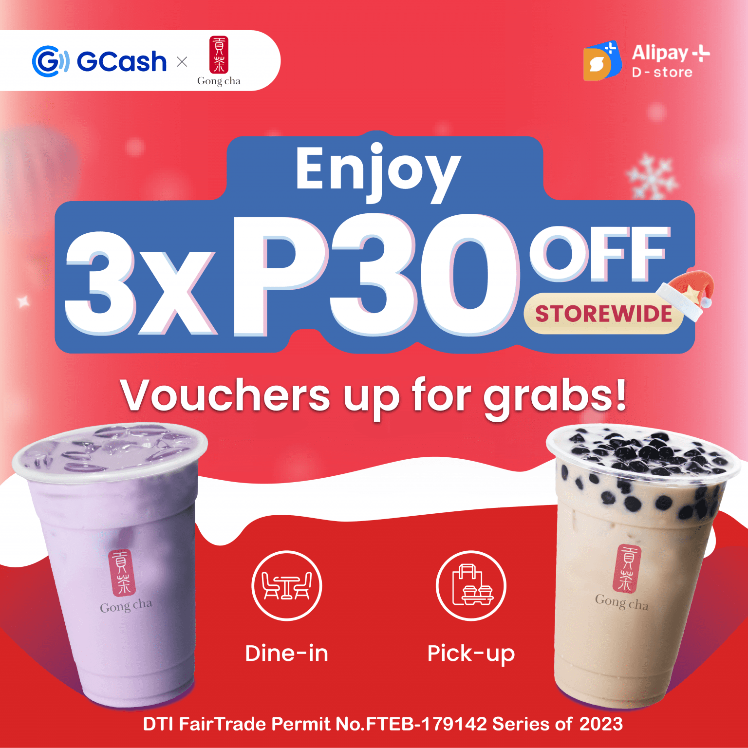 🎄 Gear up for a BOBAlicious holiday season with Gong Cha! 🎄 Gong cha